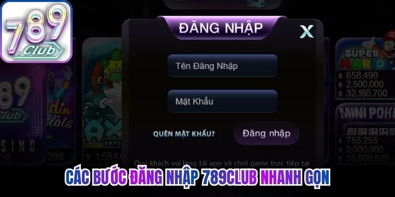 Các bước đăng nhập 789Club nhanh gọn cho mọi người chơi 