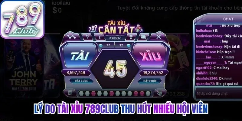 Lý do tài xỉu 789Club thu hút nhiều hội viên