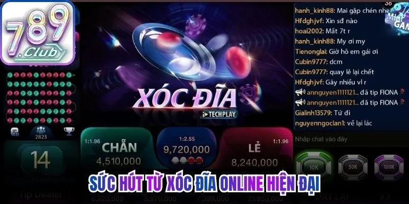 Sức hút từ xóc đĩa online hiện đại