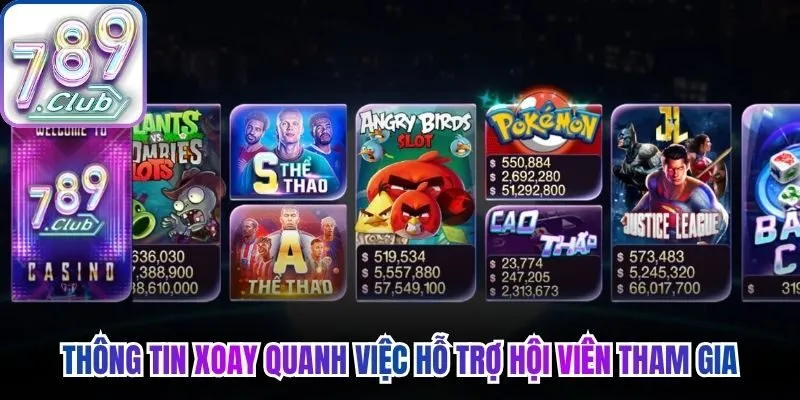 Một số thông tin xoay quanh việc hỗ trợ hội viên tham gia