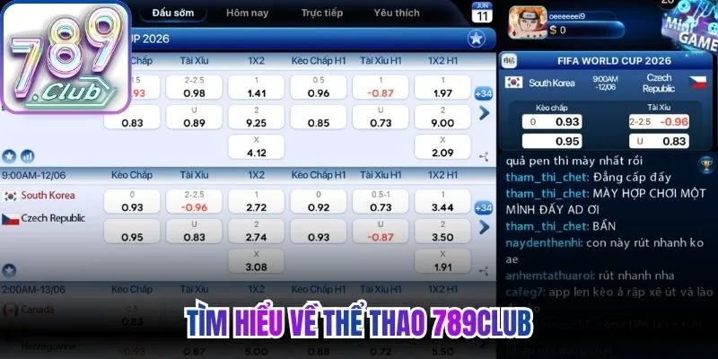 Tìm hiểu về thể thao 789Club